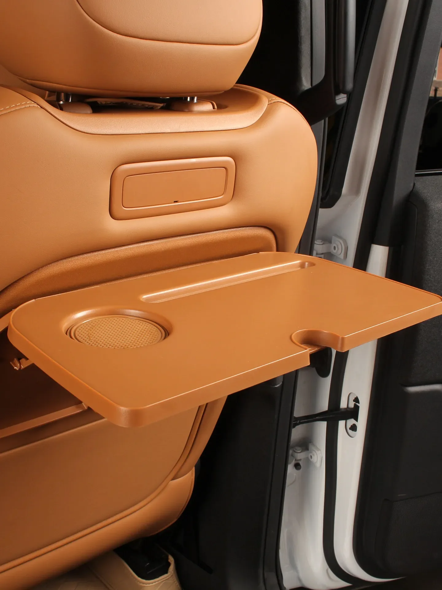 For Chery ICAR V27 2026 Car Seat Back Table Tray ABS Foldable Seatback Laptop Desk Working Table Car Interior Accesories detail image 4
