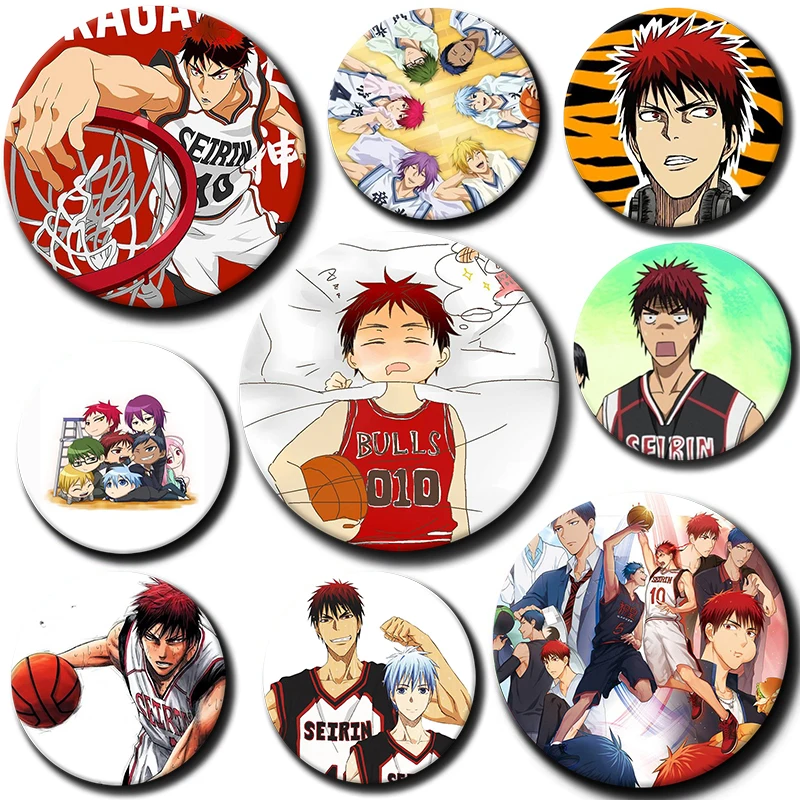 

Cartoon Character Kagami Taiga Soft Button Pin Anime Kagami Taiga Brooch Creative Badge for Backpack Clothes Decoration Gift