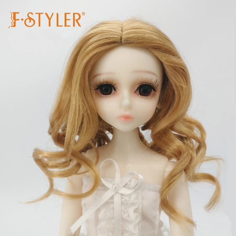 

Doll Wig Fashion Volume BJD Doll Soft Synthetic Mohair Various Colors Hair Accessories In Stock1/3 1/4 1/6