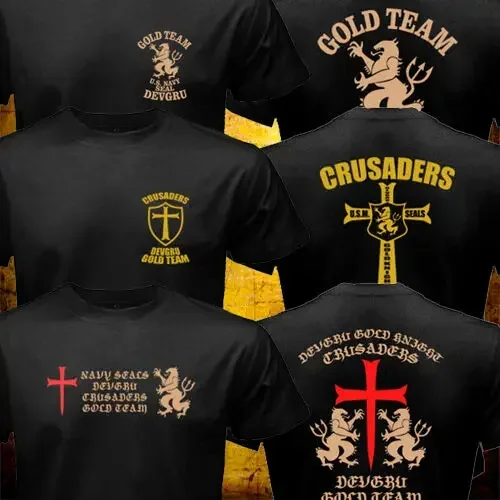 Naval Seals NSWDG Seal Team Six Gold Team Crusaderrss Special Force T-Shirt 100% Cotton O-Neck Short Sleeve Casual Mens T-shirt