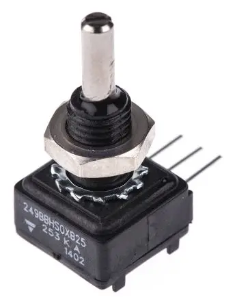 

249BBHS0XB25253KA Vishay 25kΩ ±10% Linear Cermet Potentiometer