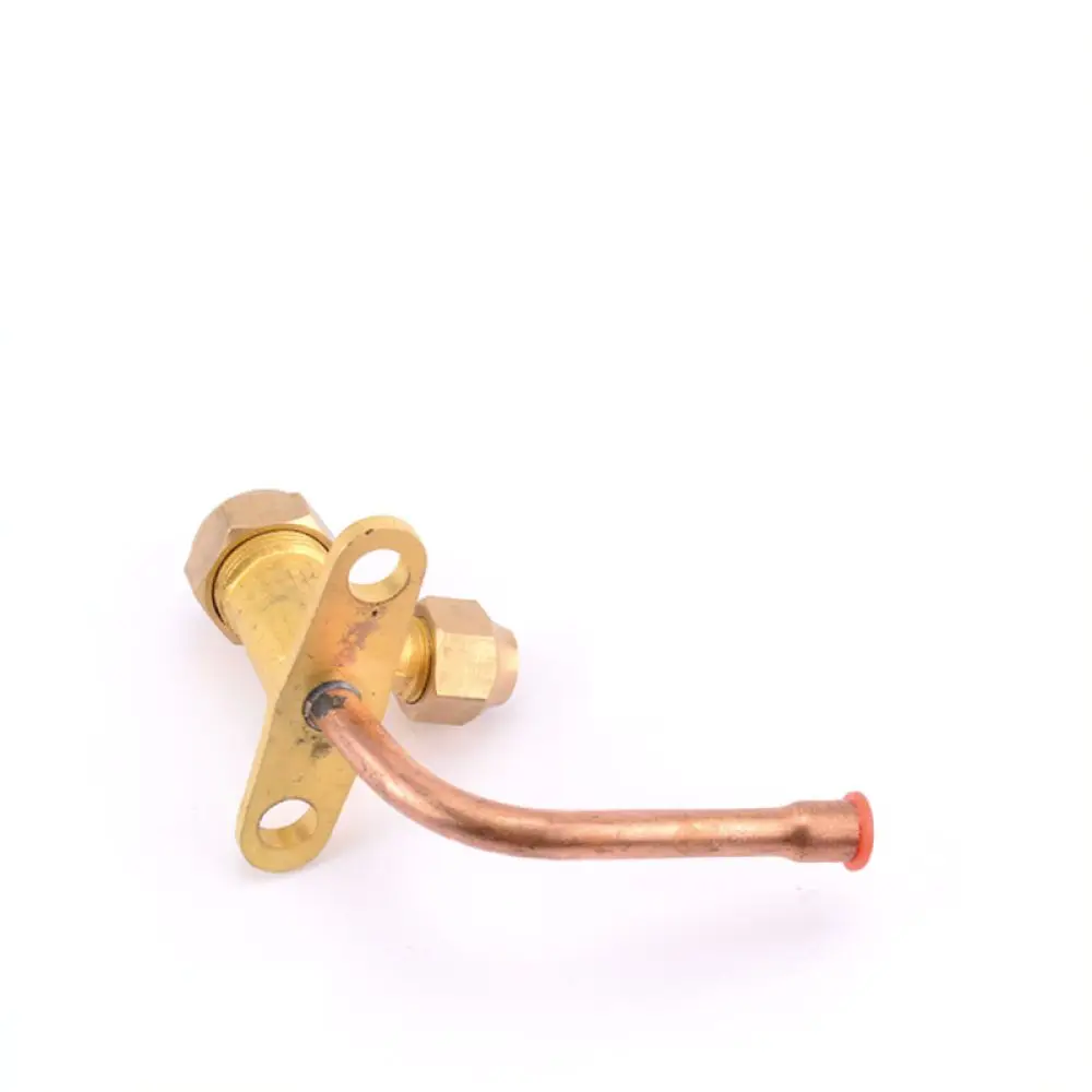 HVAC Maintenance Shut Off Valve Air Conditioning Refrigerant Charging Fitting Copper Pipe Connector Durable Tool