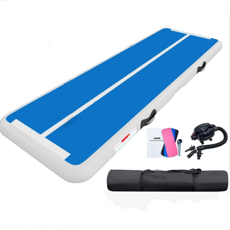 Factory Wholesale Inflatable Gymnastics Folding Yoga Mat With Electric Pump