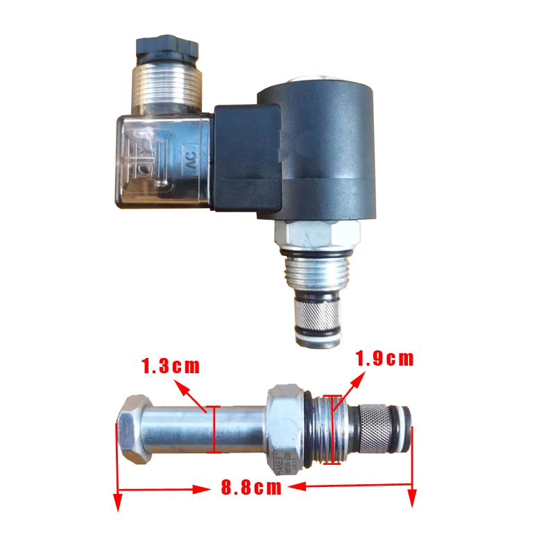 

DHF08-220 LSV08-2NCP Hydraulic Threaded Cartridge Reversing Pressure Relief Solenoid Valve 2 Position 2 Way Normally Closed