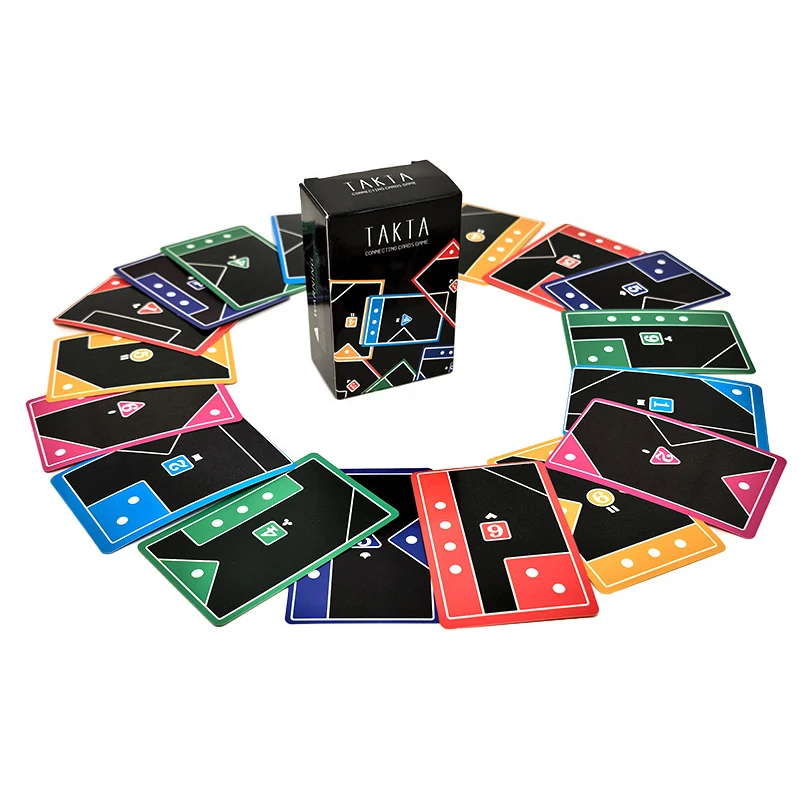 

TACTA Card Game Fast Paced Strategy Shape Matching Party Family Leisure Gathering Board Game Fast Paced Strategy Shape Matching