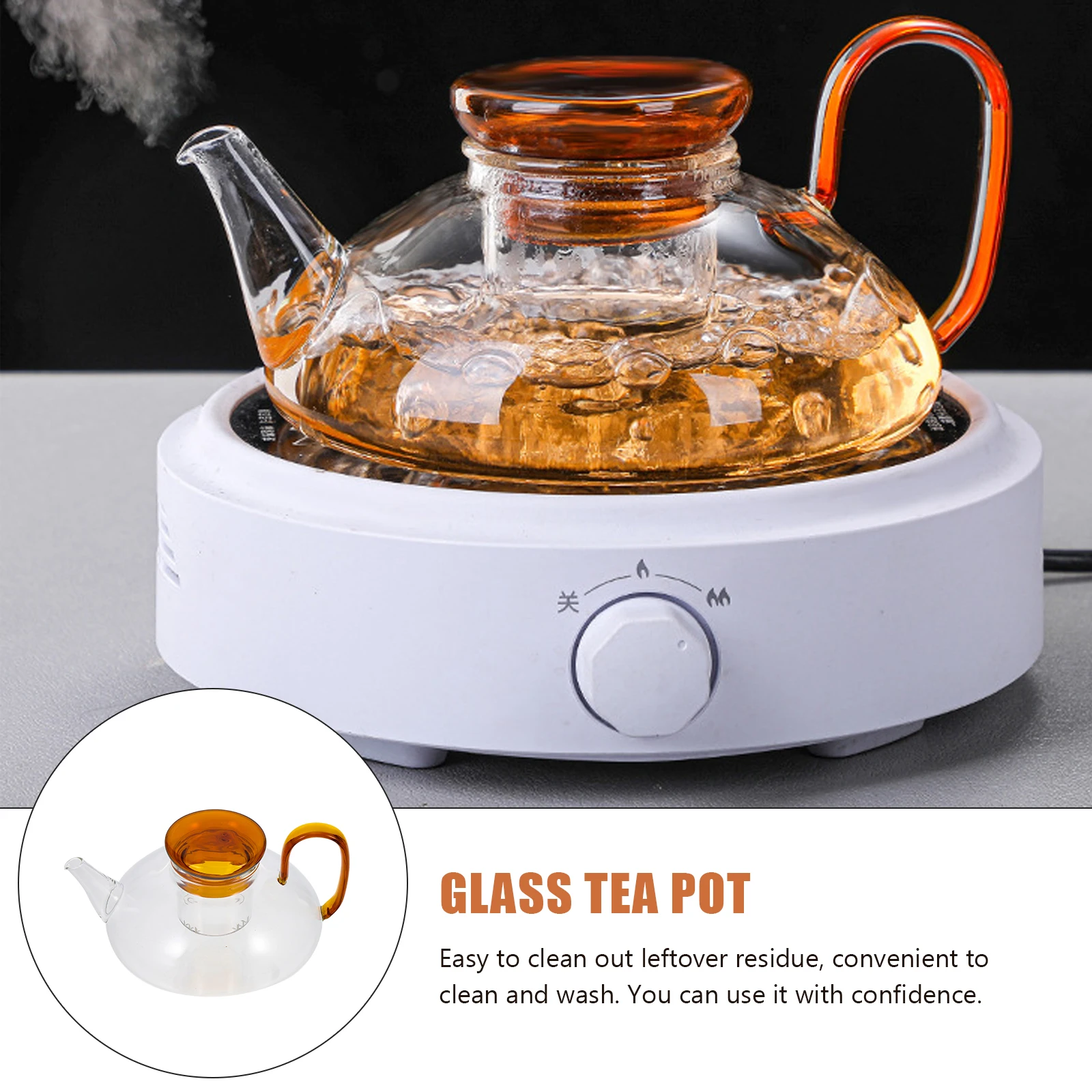 

Household Coffee Pot 1 Piece Heat-Resistant Glass Teapot Japanese Design Water Flow Ideal for Gift Giving Or