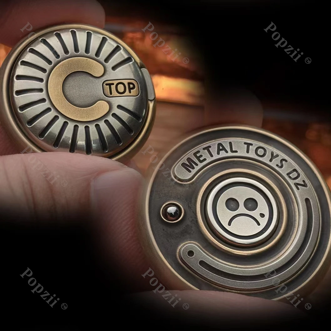 Jouets en métal Dz Top C, pièce à pression mécanique, Fidget Spinner, gyroscope du bout des doigts, jouet sensoriel pour adulte, ornement de Table, jouets d'anxiété