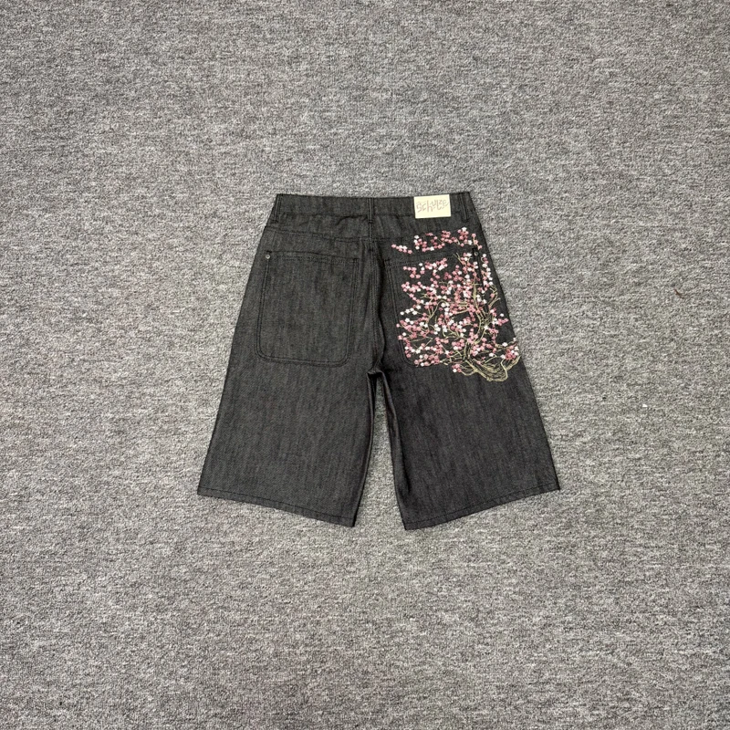 Retro Casual Derschutze Denim Shorts High Quality Trend Embroidery Patterns New Style Jeans