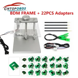 LED BDM Frame Stainless Steel Full Set with 22pcs Adapters Metal BDM FRAME With 4PCS Probe ECU Progammer Chip Tuning Tool