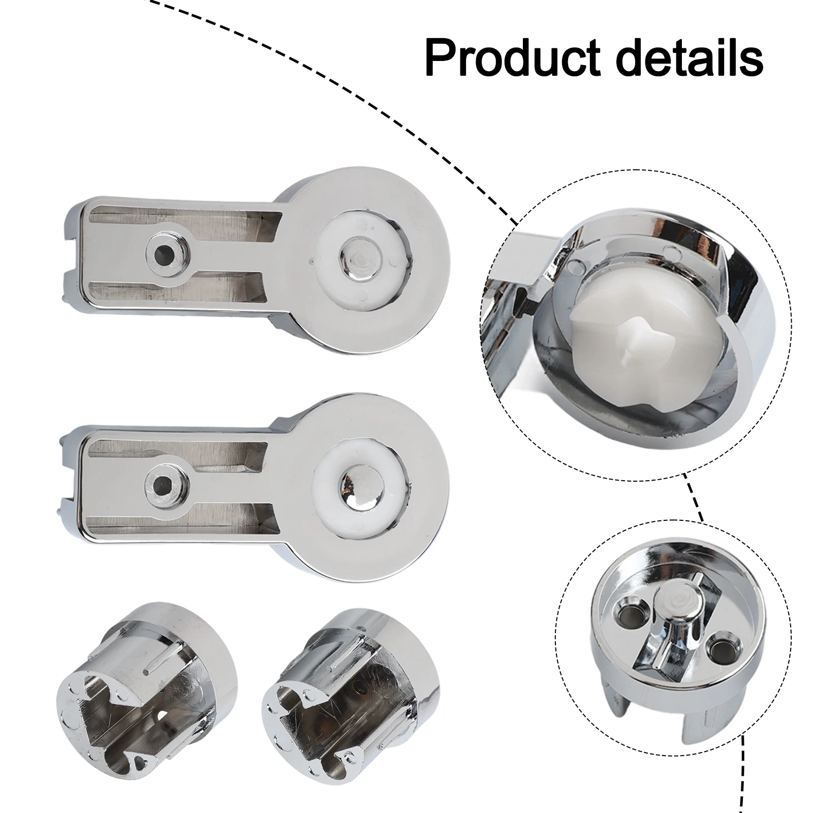 Braket Engsel Mandi Kelas Atas untuk Layar Mandi Bahan ABS Kuat dengan Lapisan Krom Dirancang untuk Stabilitas Kaca 6mm