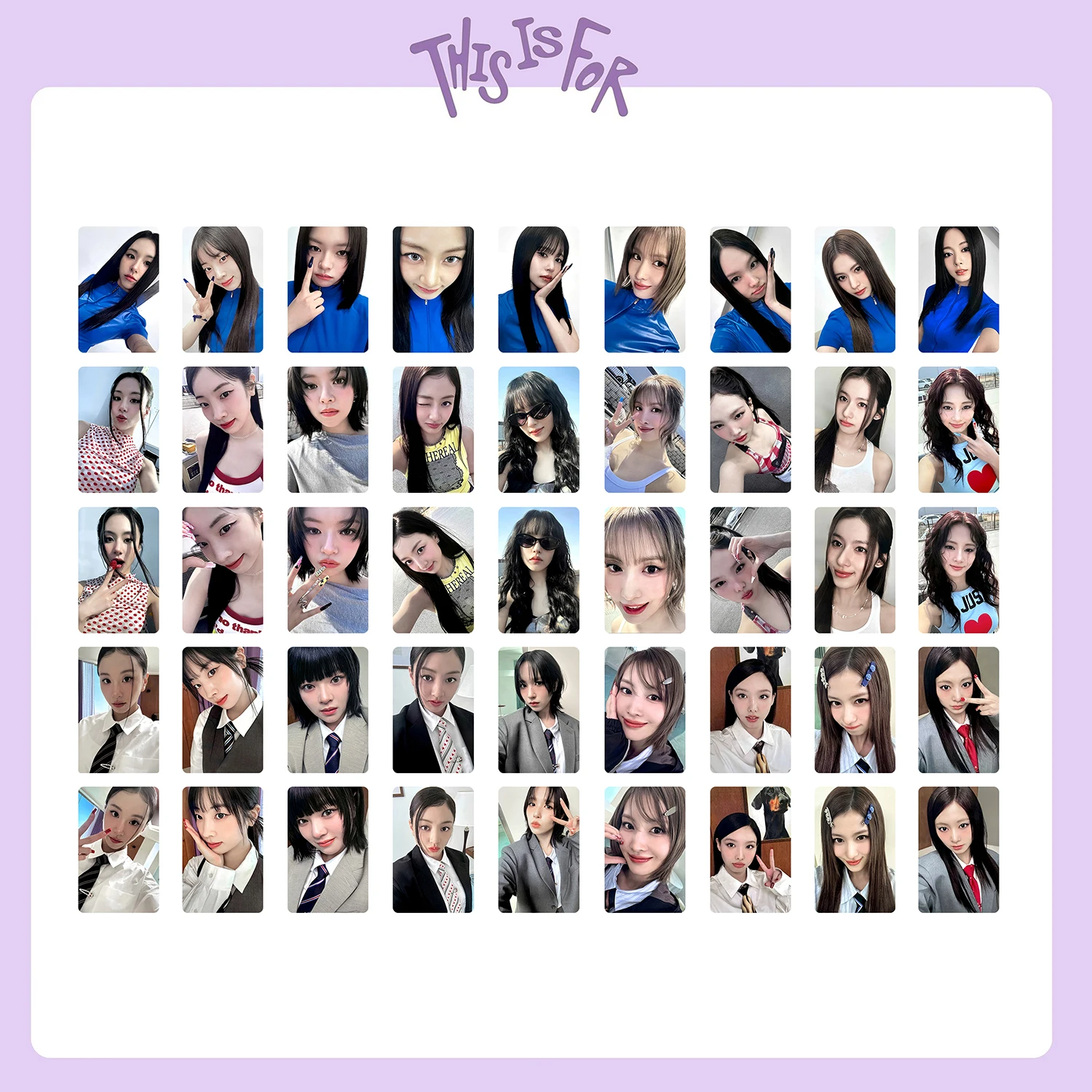 Tarjetas Lomo de Celebridades Coreanas, Fotografías de Álbumes de Kpop, Tarjetas Coleccionables de Ídolos, Impresión a Doble Cara, Artículos para Fans