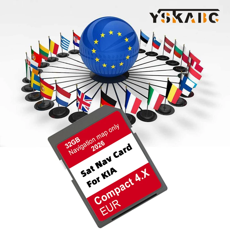 

Карта памяти GEN4 для KIA Soul/Sorento/Optima Car 2025 Sat Nav Navigation ЕС Турция Великобритания GPS Карты Sat Navi Обновление мультимедиа