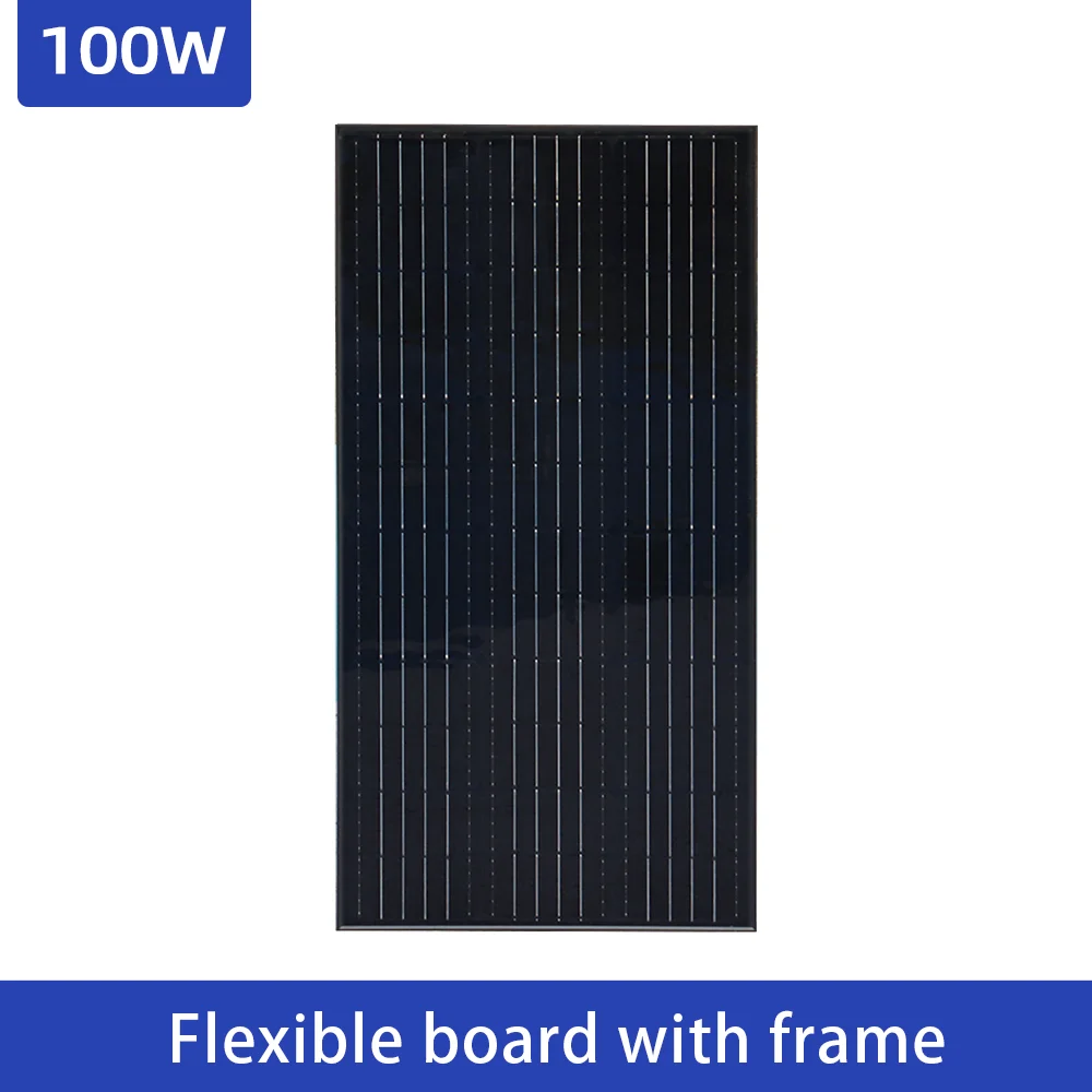 XINPUGUANG 19.8V 100W Solar Panel China Monocrystalline Silicon Waterproof Solar Panel Charging 12V Camping/Home/RV Balcony home