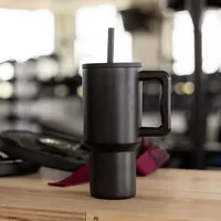 40oz 4th Generation Insulated Tumbler with Handle and Straws Lid Stainless Steel Coffee Tumbler Mug Vacuum Cup Keep Ice and Cold