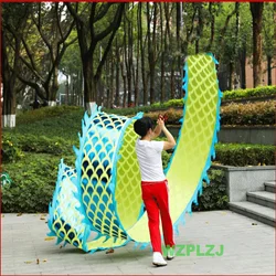 Golden 4M Dragon Dance Ribbon Poles gioco sportivo Athletic Carnival Square Performance Toys attività di gruppo Prop