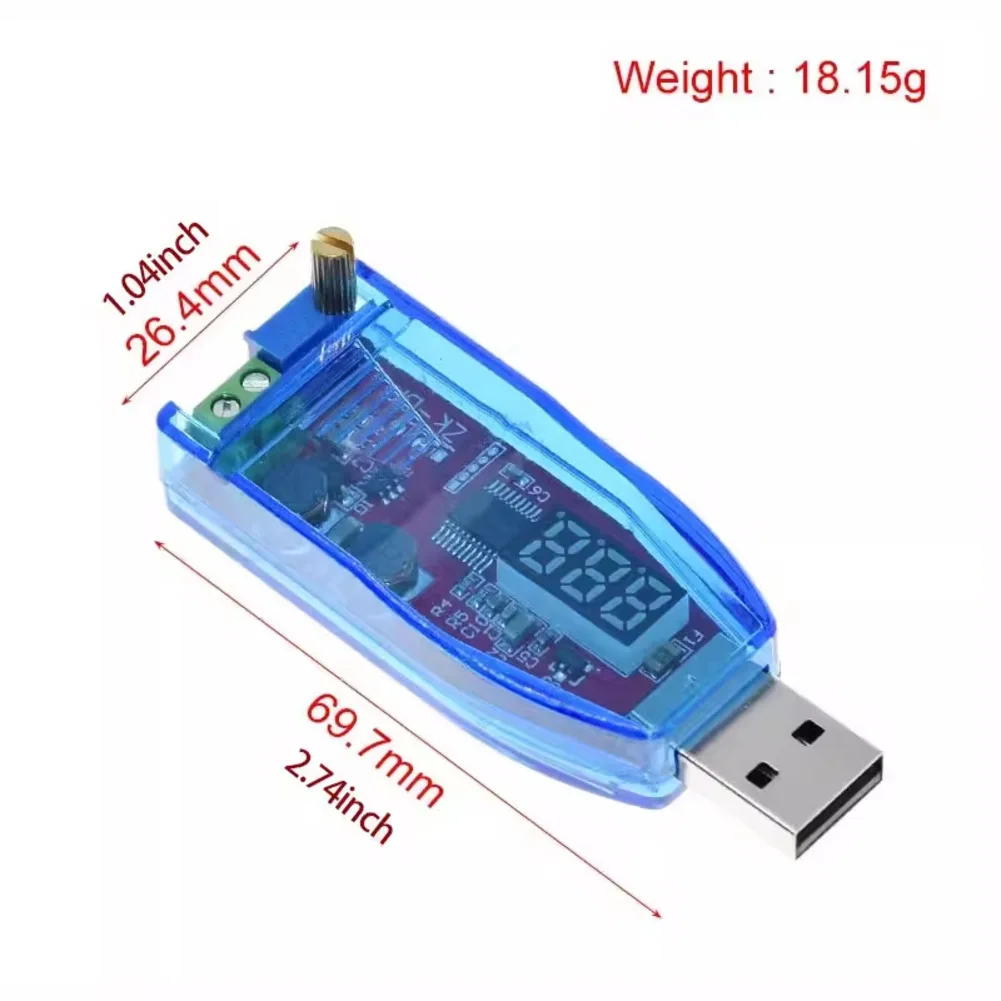 1pc DC To DC USB Input Converter Board Regulator Module Adjustable Adapter Board LCD Real-time Display Voltage Regulator Module