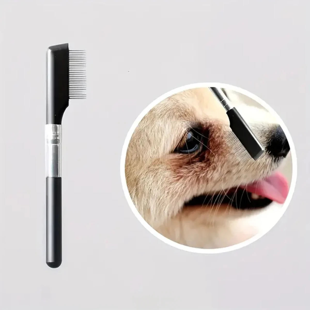 Pet Facial Cleaning Comb Removes Tear Stains Eye-poop Comb Dog Hair Repair Scissors Cat Hair Comb Pet Clean Supplies Accessories