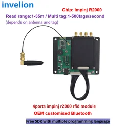 865Mhz Impinj R2000 Long Range Bluetooth UHF RFID Module TTL Gen2 Fixed Ethernet RFID UHF Reader 915Mhz Free C# Java SDK Source