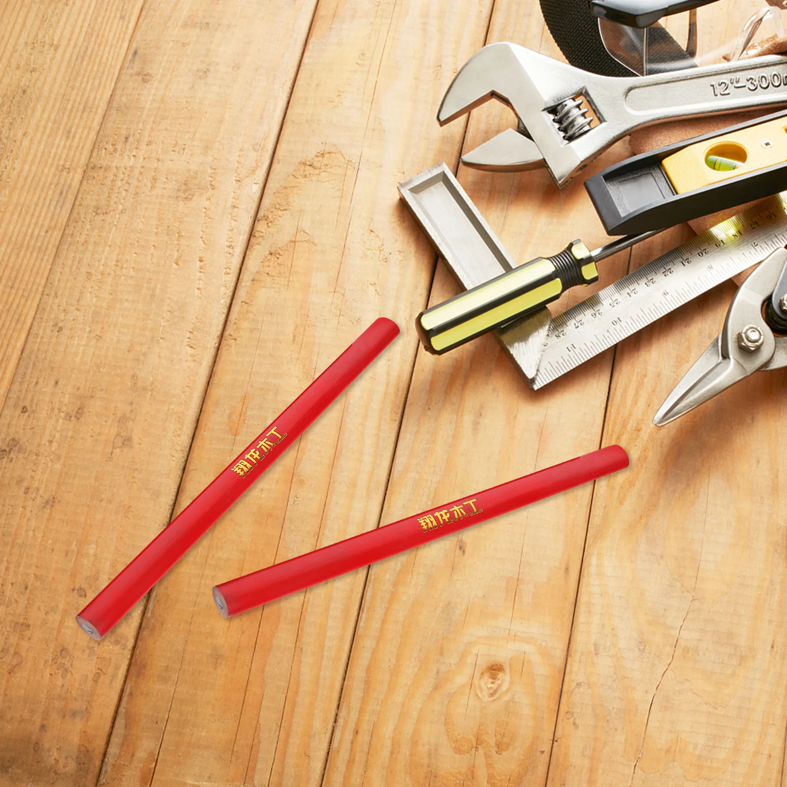 

100pcs Oval Engineering Drawing Pencil Wood Carpenter Strong Marker Rough Surface Writing Tool For Construction Jobsite