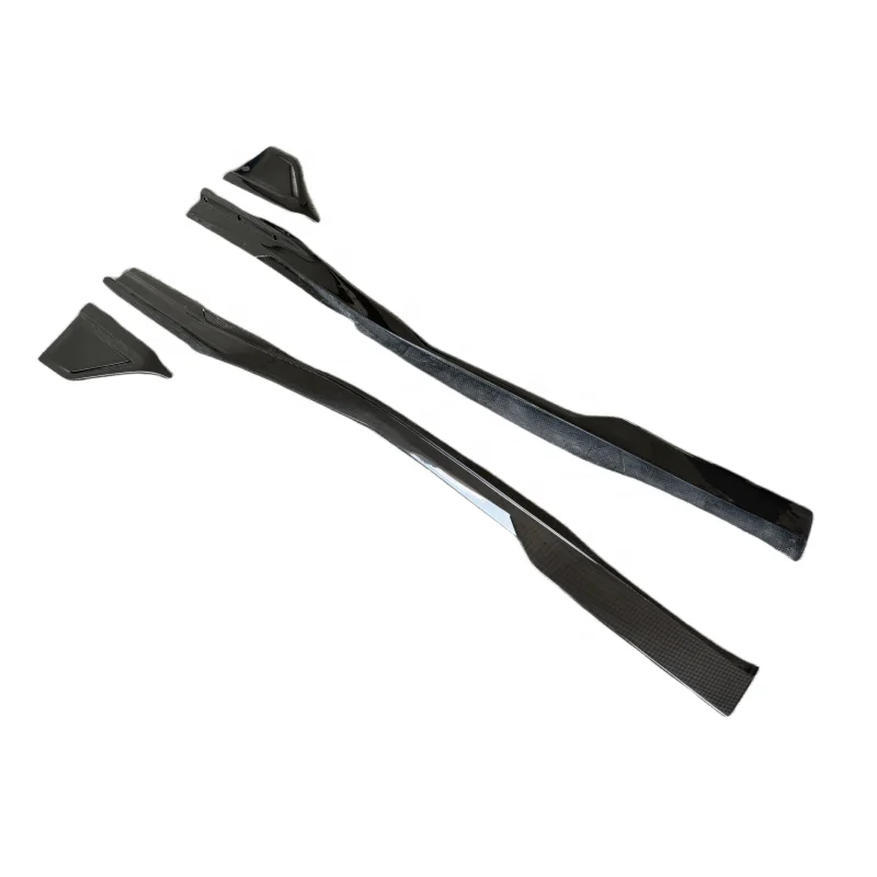 

For Ferrari F8 Tributo Spider M Style Dry Carbon Fiber Skirts Side Spoiler Body Kit