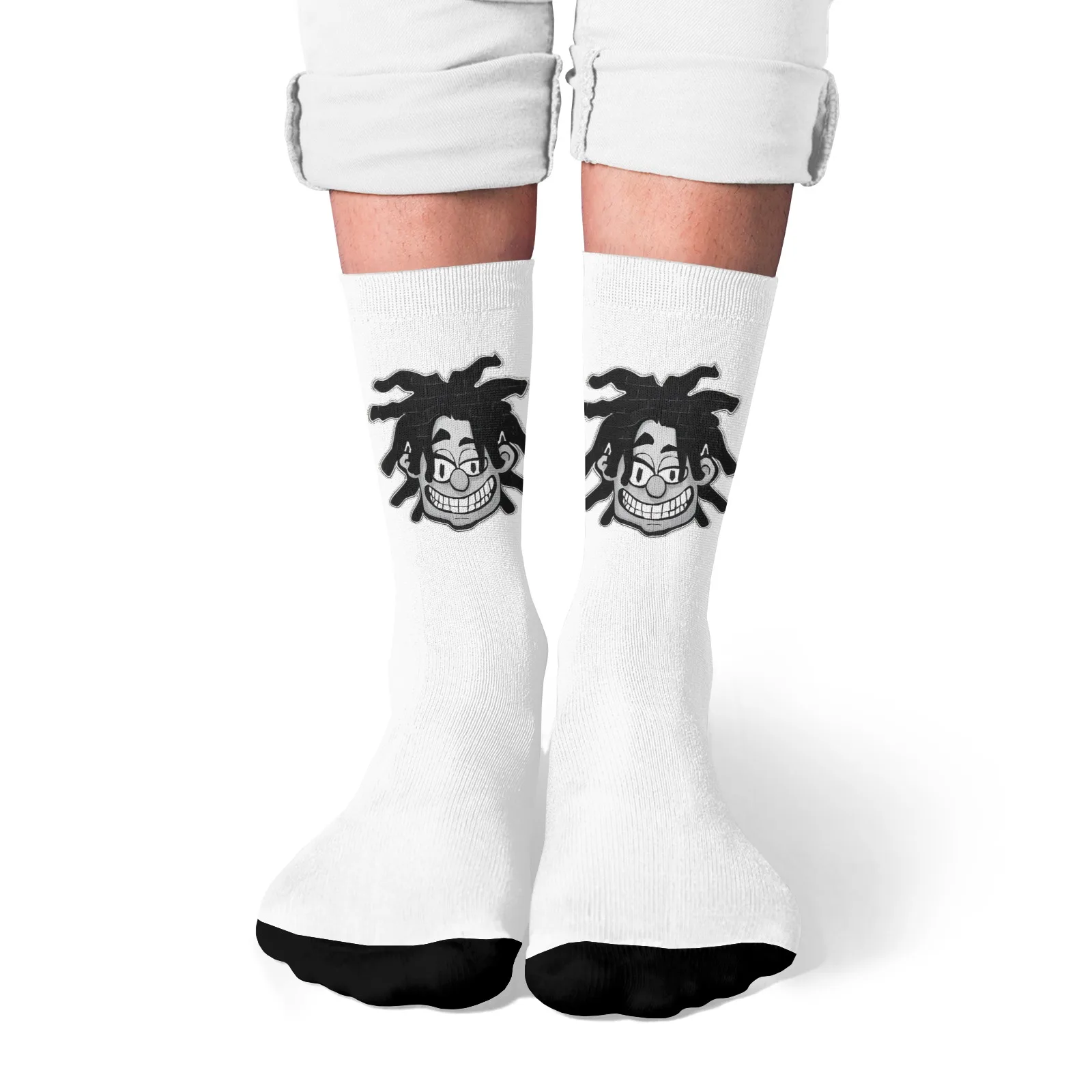 

Новинка, носки с героями мультфильмов, тренд Харадзюку, компрессионные носки с уникальным принтом, унисекс, мягкий и удобный подарок на вечеринку