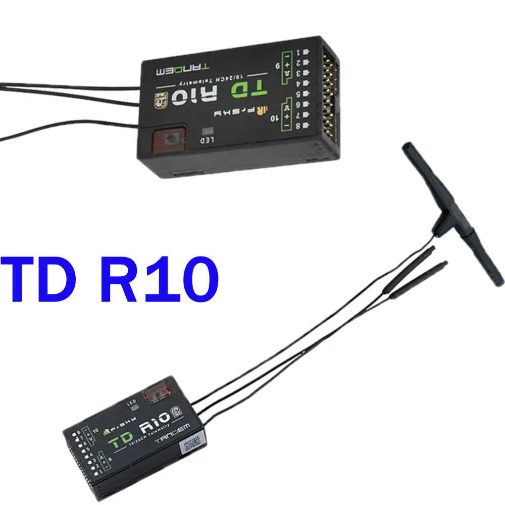 Odbiornik FrSky TD R10 2.4GHz 900MHz podwójna częstotliwość kanał 10CH PWM odbiornik do zdalnie sterowanej zdalnego sterowania zabawki zdalnie sterowane nowy