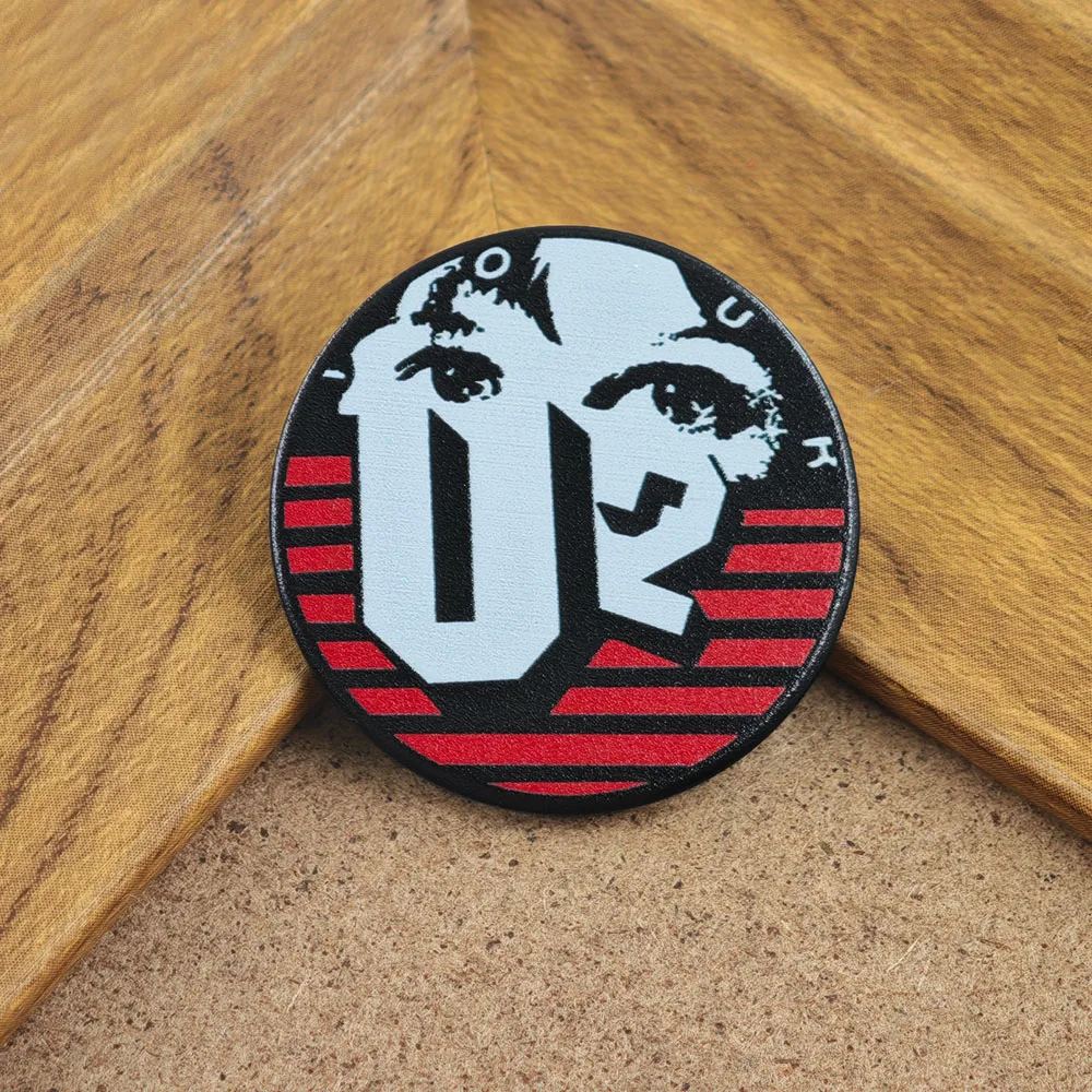 U2-Rockband-Brosche Vintage Tour-Logo Metall-Abzeichen Gesichtssilhouette Emaille-Pin Geschenk für Musikfans – Detail 8