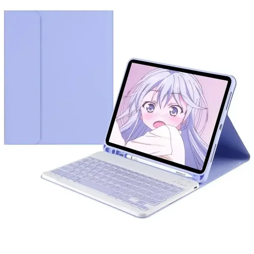Imagen 1 del producto Fundas con soporte de cuero magnético para teclado Bluetooth, coloridas y dulces, para iPad 7, 8, 9, 10. ° Pro 11 Air 4 5th Mini 5 6, 10,2 pulgadas