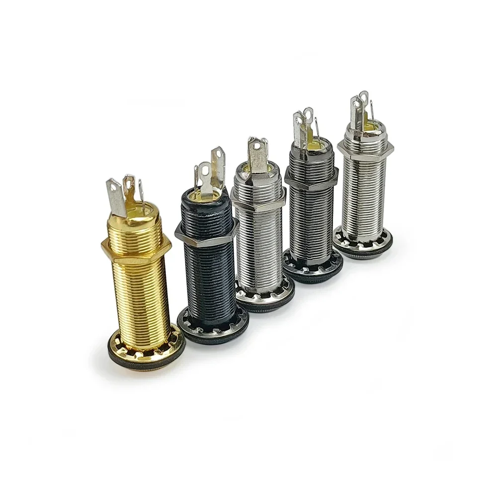 1pc Elektrische Gitarre Bass Buchse Stereo 6,35mm Jacks Loch 1/4 Zoll Ausgang Jack Stecker Teile Zubehör Hohe empfindlichkeit Anti-laute