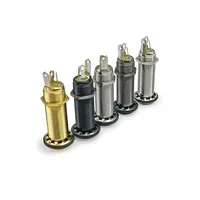 1pc Electric Guitar Bass Socket Stereo 6.35mm Jacks Hole 1/4 Inch Output Jack Plug Parts Accessories High Sensitivity Anti-noisy