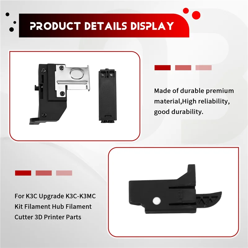 ترقية K3C لمجموعة Anycubic K3C-K3MC تتضمن أجزاء طابعة ثلاثية الأبعاد لقاطع محور الفتيل