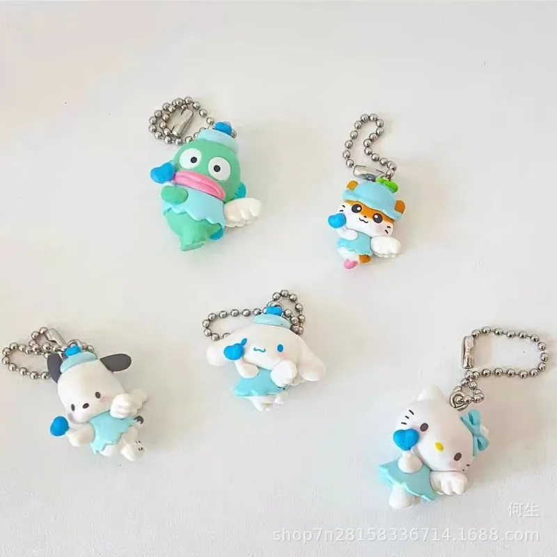 ของเล่นกล่องสุ่มตัวละครซานริโอ จี้รูปนางฟ้า ฟิกเกอร์อนิเมะ เฮลโล คิตตี้ ซินนามอโรล โปชาโกะ ตุ๊กตาโมเดล ของขวัญสำหรับเด็ก