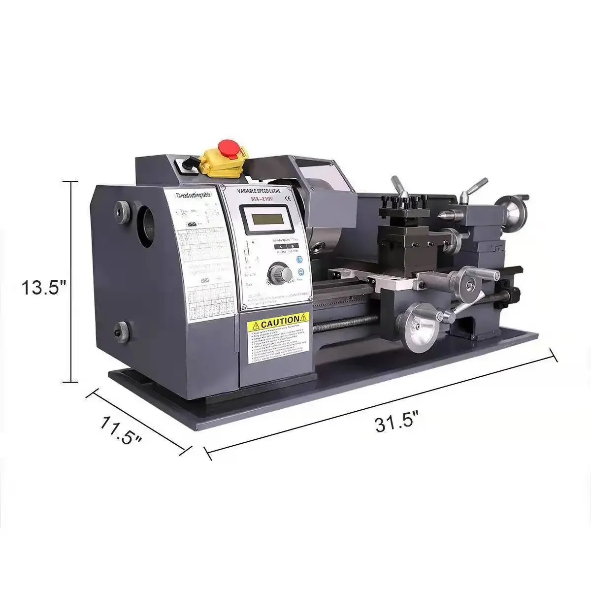 

8x16 Inch Variable Speed Mini Metal Lathe – Bench Top Metalworking Lathe for Precision Processing
