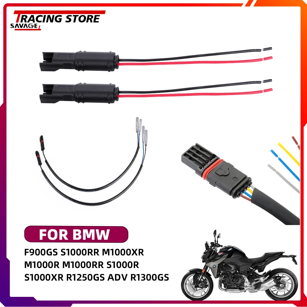 

Turn Signal Light Adapters For BMW F900GS S1000RR M1000XR M1000R M1000RR S1000R S1000XR R1250GS ADV R1300GS Plug&Play Connector