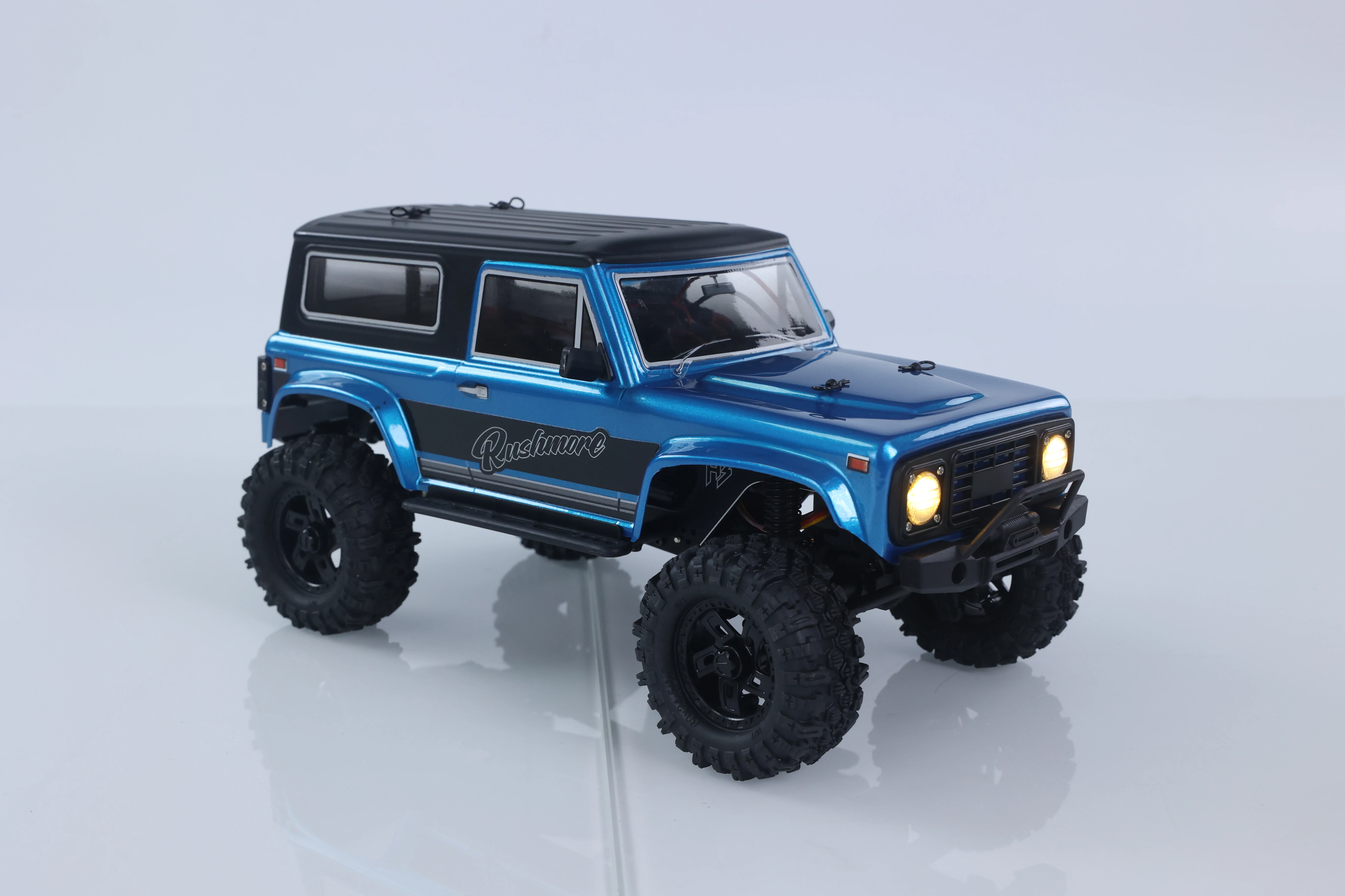 4wd rc rock crawler carro rushmore cr18p v3 1/18 2.4ghz rastreador rtr veículo hobbywing motor sem escova esc luzes carregador usb