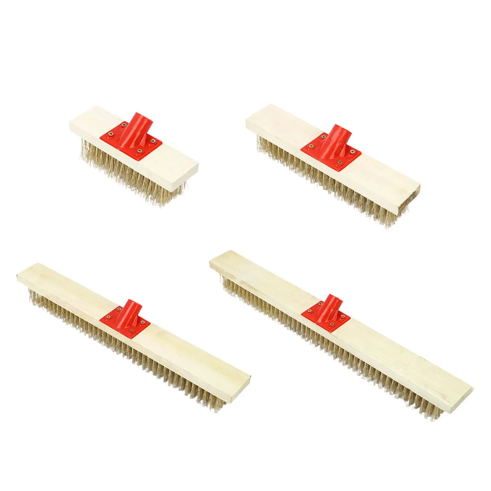 Floor Brush Head without Handle Push Broom Deck Scrub Brush Head Wire Brush for Garage Swimming Pool Tile Surfaces Outyard Steps