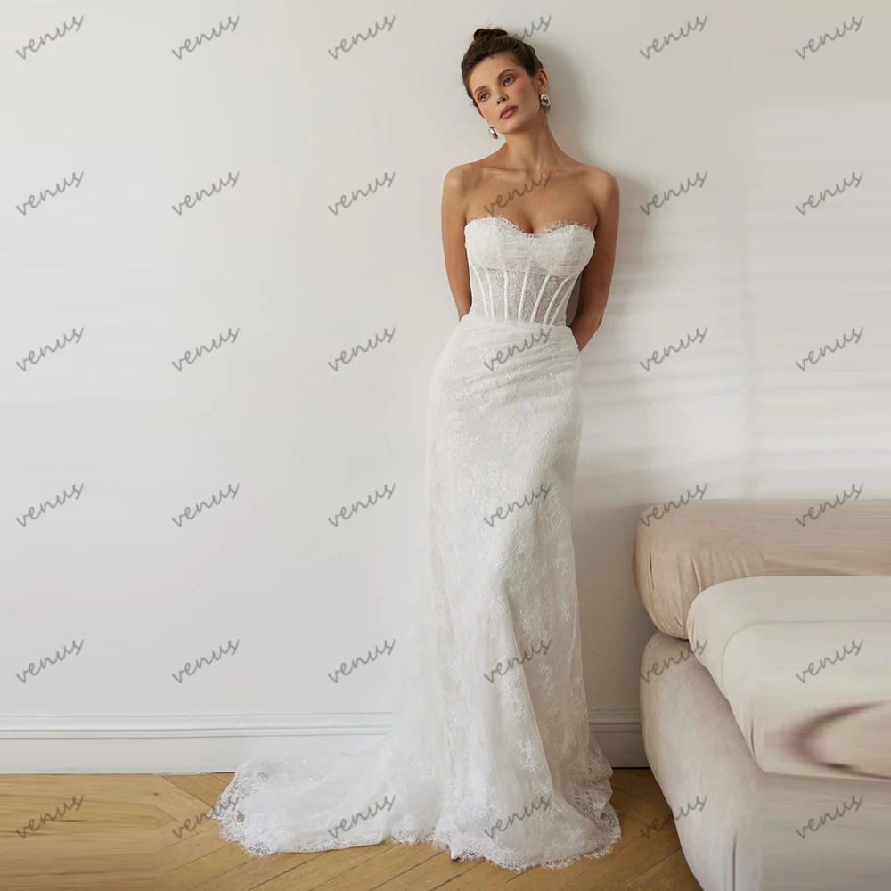 

Vintage Wedding Dresses Modern Bridal Gowns Sexy Strapless Backless Robes For Formal Party Vestidos De Novia Customized 2025