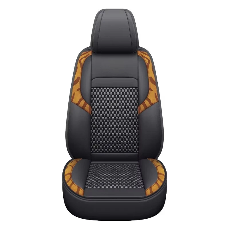 Hot-selling Gray Waterproof Cover Durable Well Fitting Front and Back 5 Seaters Full Set Leather Universal Car Seat Cover