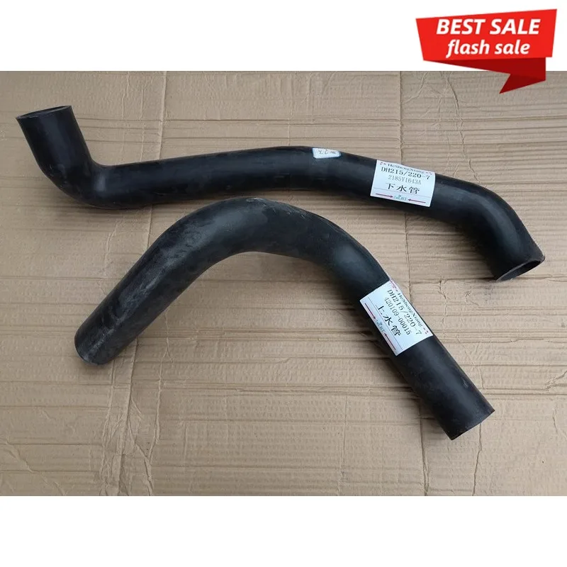 Excavator Parts for Doosan Daewoo 215/220-7 Water Tank Engine Upper Pipe Sewer Pipe Straight Pipe Hose