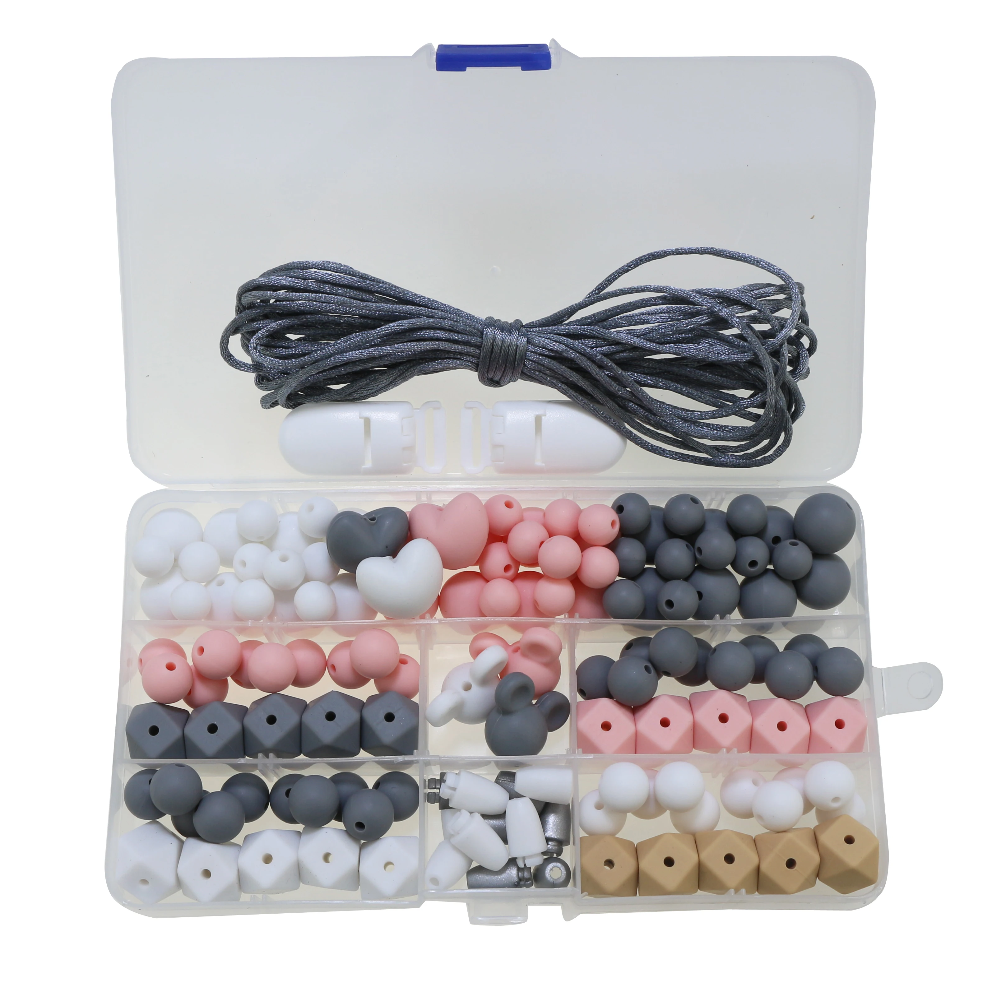 

Hot Silicone Beads Pacifier Clip eco baby teething beads set nursing DIY Chew Jewelry Silicone Bead Teether set