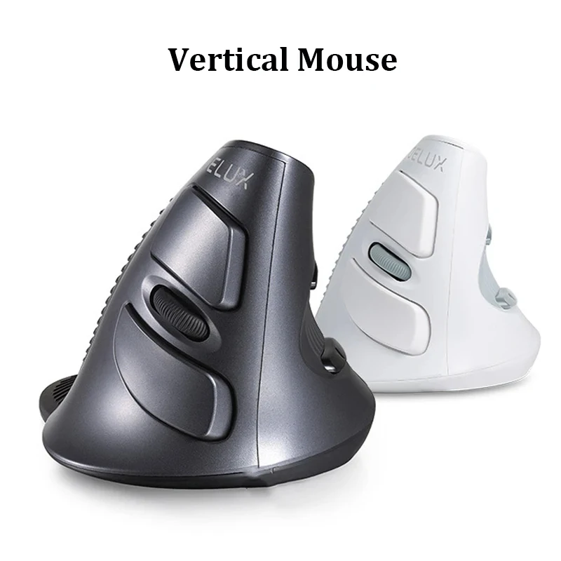 Vertical Wireless Mouse Game Rechargeable Ergonomic Mouse RGB Optical Bluetooth 2.4G Mice For Windows Mac 1600 DPI For PUBG LOL