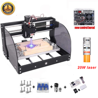 CNC 3018 PM Laser Engraver CNC Wood Router GRBL DIY 3 Axis Milling Engraving Machine PCB PVC Crave Cuting Mini 2 in 1 Machine