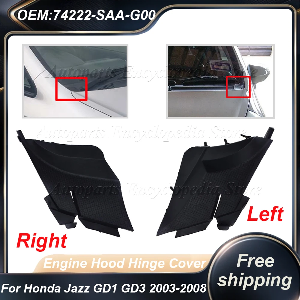 For HONDA FIT JAZZ GD1 GD3 2003-2008 Hatchback LHD Bonnet Cowl Top