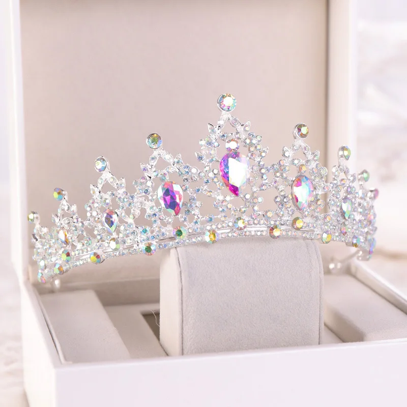 Fashion Wedding Hair Accessories Bridal Headdress Tiaras Baroque Rhinestone Crystal Crowns Party Prom Queen Jewelry Crown Gift view 2
