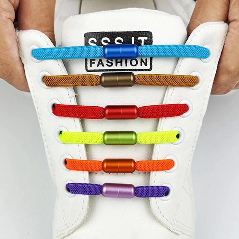 1Pair/3Pair No Tie Shoe Laces Kids Adult Quick-Release Shoelace Flat Elastic Laces Sneakers Suitable for A Variety of Shoes
