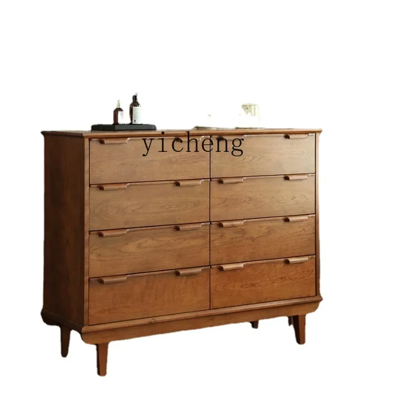 XL Retro National Style Solid Wood Storage Cabinet Combination Side Cabinet Drawer Simple Mid-Ancient Storage Cabinet