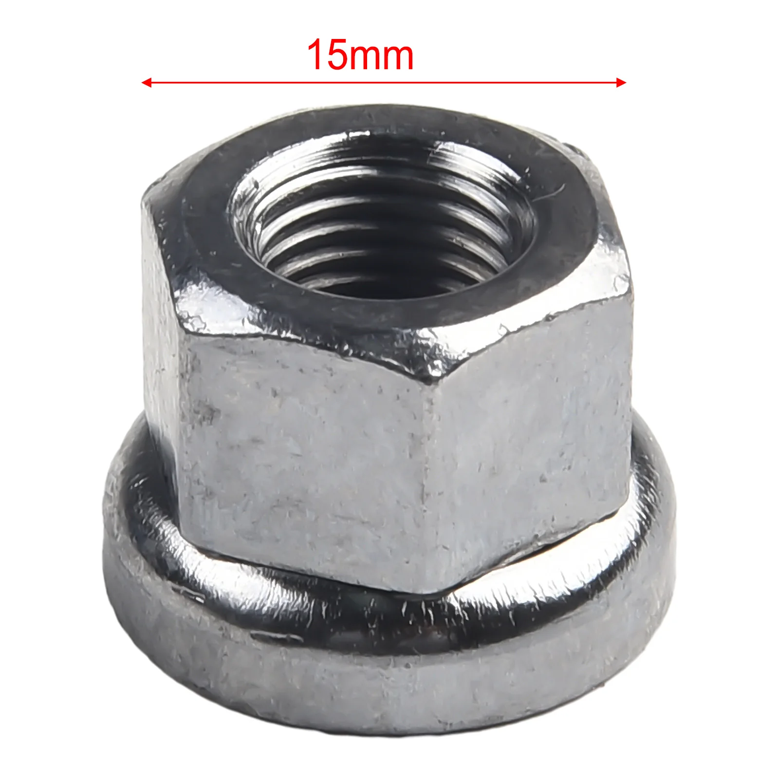 2 Pcs Bicycle Flower Drum Anti-skid Nut Rear Stainless Steel Silver Axle Nut M9/M10 Rear Wheel Screw Bicycle Accessories