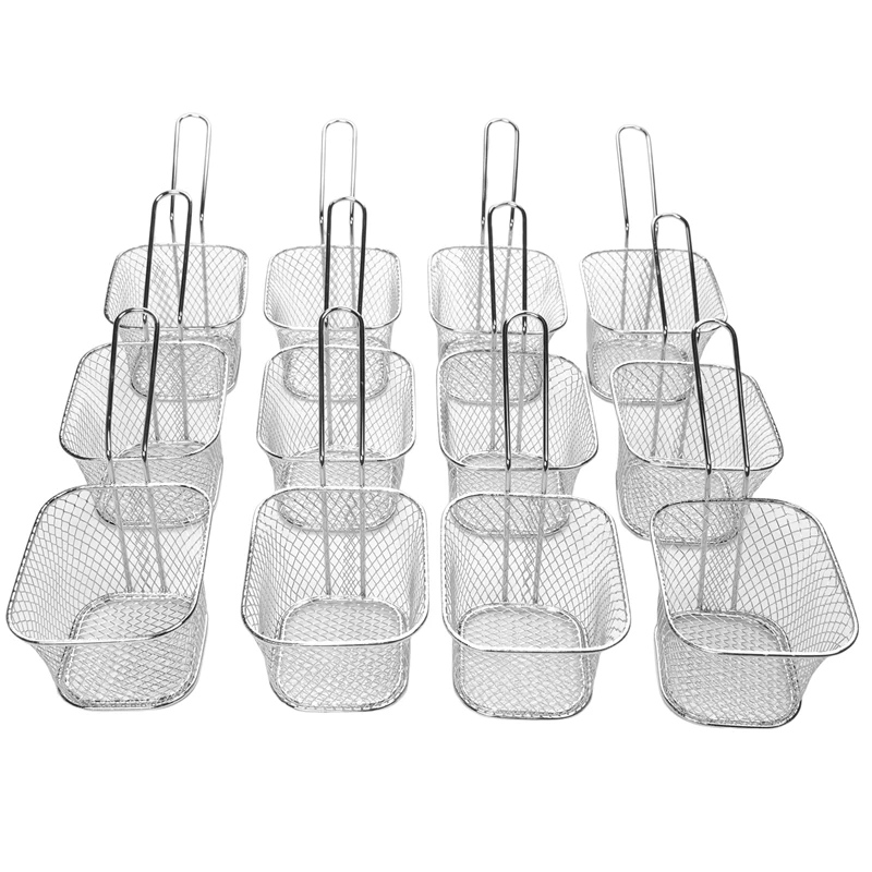 

Fry Basket French Fry Holder Chip Mini Basket Food Baskets For Serving Reusable Fries Holder Deep Fryer For Home