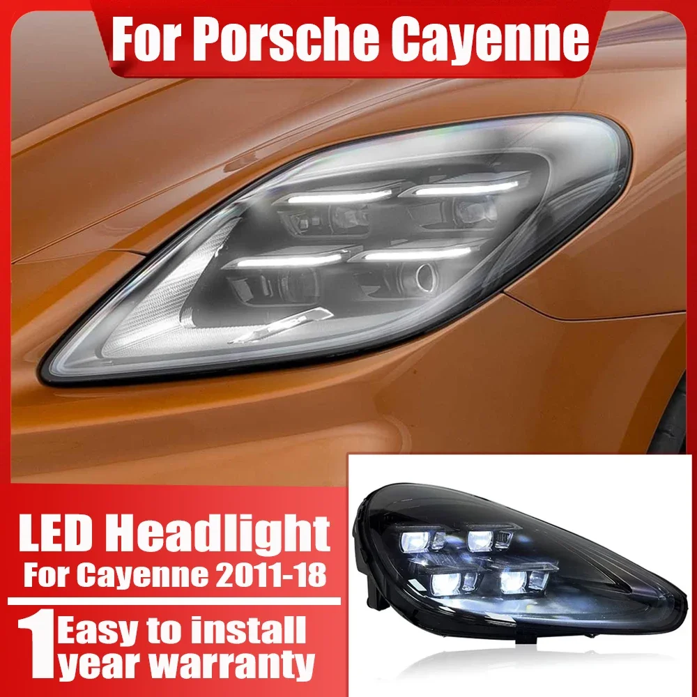 Car LED Headlights 2011 2013 2014 2015 2016 2017 2018 Upgrade 2019-2024 Headlamp For Porsche Cayenne 958 Headlight Dynamic Turn