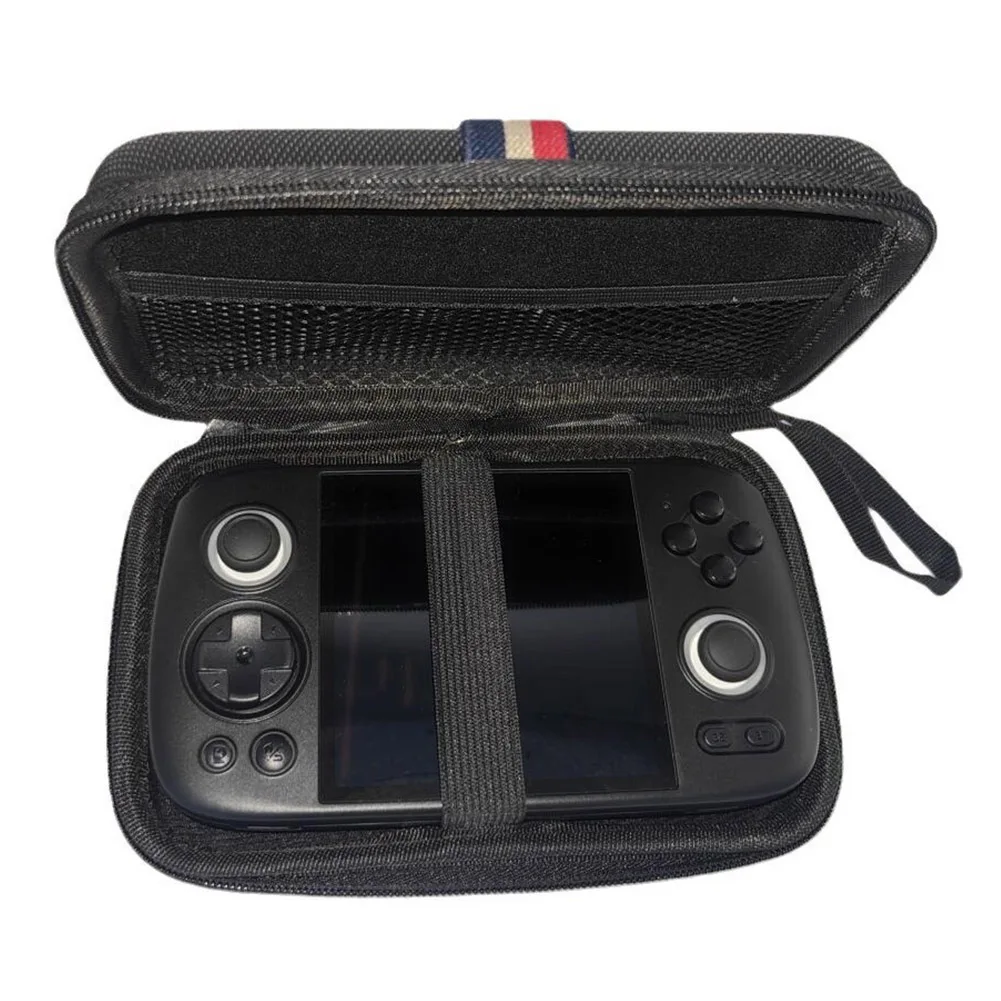 Estuche de transporte portátil, estuche protector de almacenamiento de viaje a prueba de golpes con bolsillo para consola de juegos Retro Anbernic RG Cube